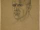 114 Elliott St Palmerston North Portraiture sketch of Lieutenant Keith Elliott by Leo Bensemann