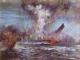 201 Hood Ave Heretaunga Painting by J.C. Schmitz Westerholt depicting Hood sinking stern first
