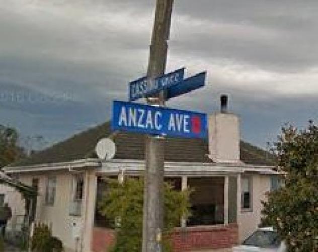 023 ANZAC Avenue Napier Sign
