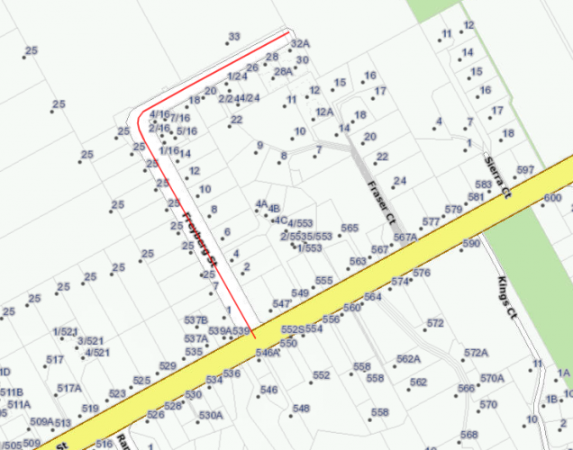 037 Freyberg Street Palmerston North map of Freyberg Street