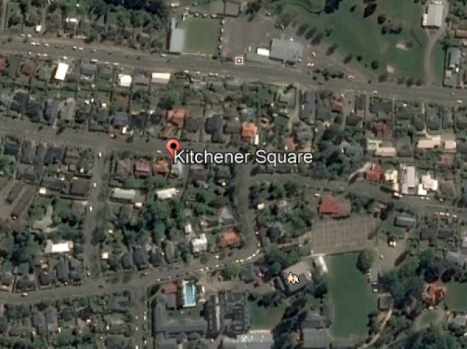 039 Kitchener Square Timaru Aerial view Kitchener Square