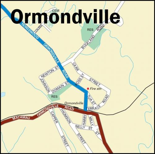 042 Peace Hall Ormondville Map of Ormondville