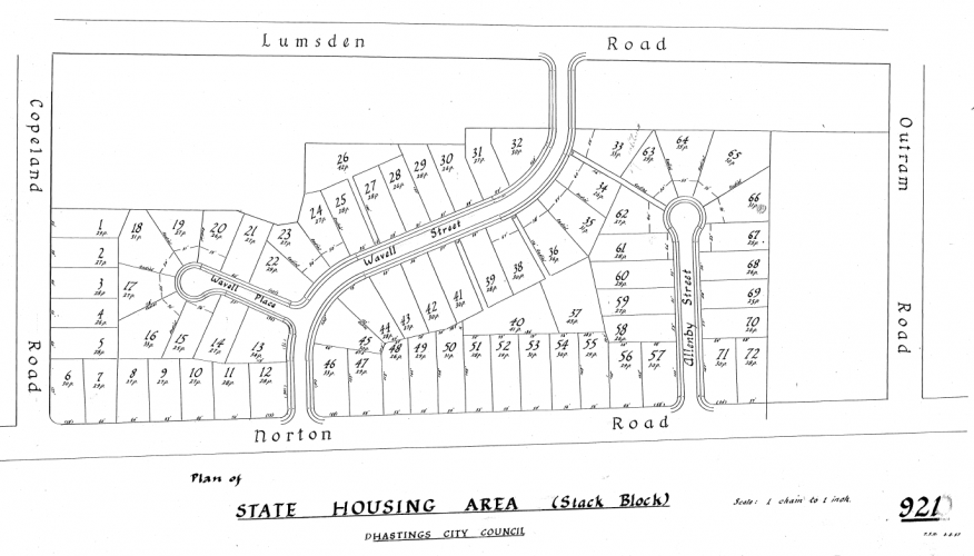 046 Allenby Street Hastings Plan of Allenby Street