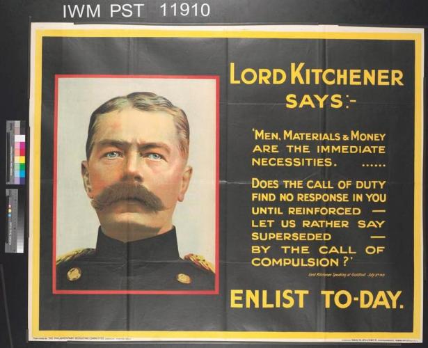 052 Kitchener Street Hastings WW1 War Poster