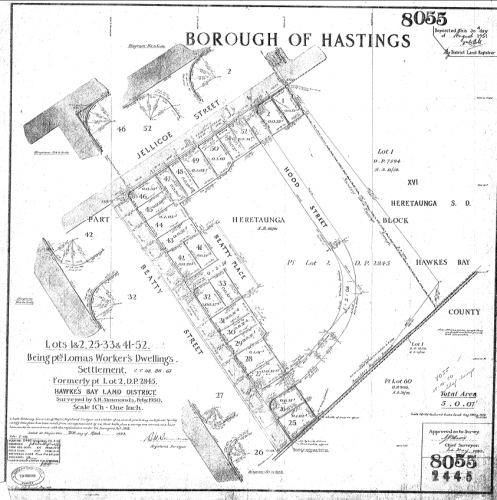 061 Jellicoe Street Hastings Borough plan 8055