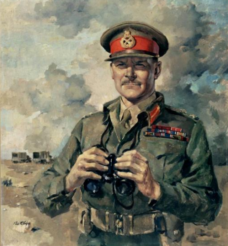 067 Freyberg Rd Upper Hutt Peter McIntyre painting 1943 of Maj Gen Sir Bernard Freyberg VC