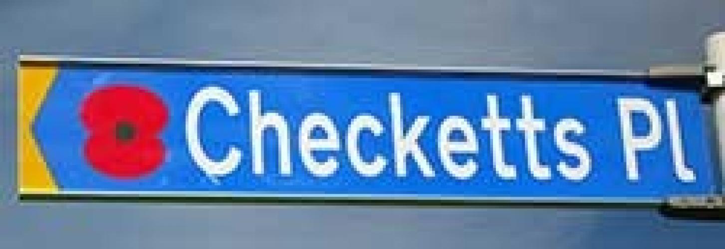 087 Checketts Place Invercargill new street sign2 2018
