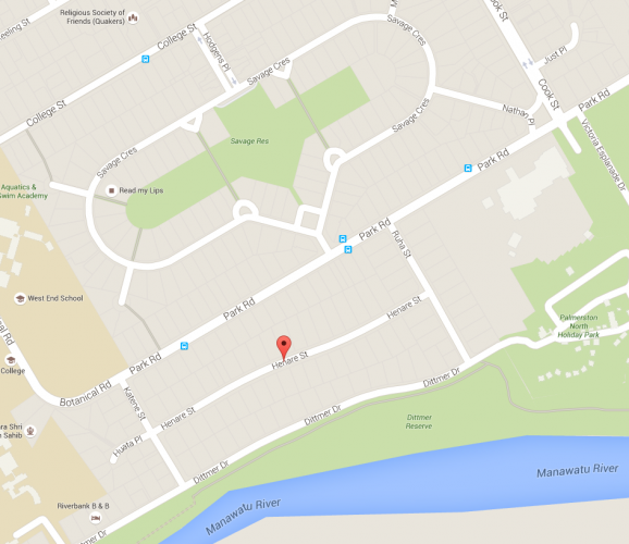 093 Henare St Palmerston North Location Map