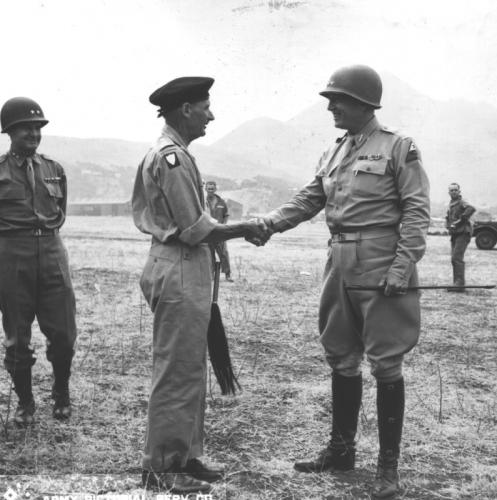 105 Montgomery Crescent Upper Hutt Montgomery visits Patton in Palermo Sicily 1943