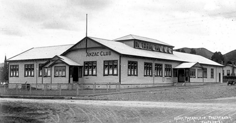 110 ANZAC Hall Featherston Anzac Club 1916 Photo www.wairarapa100.co.nz