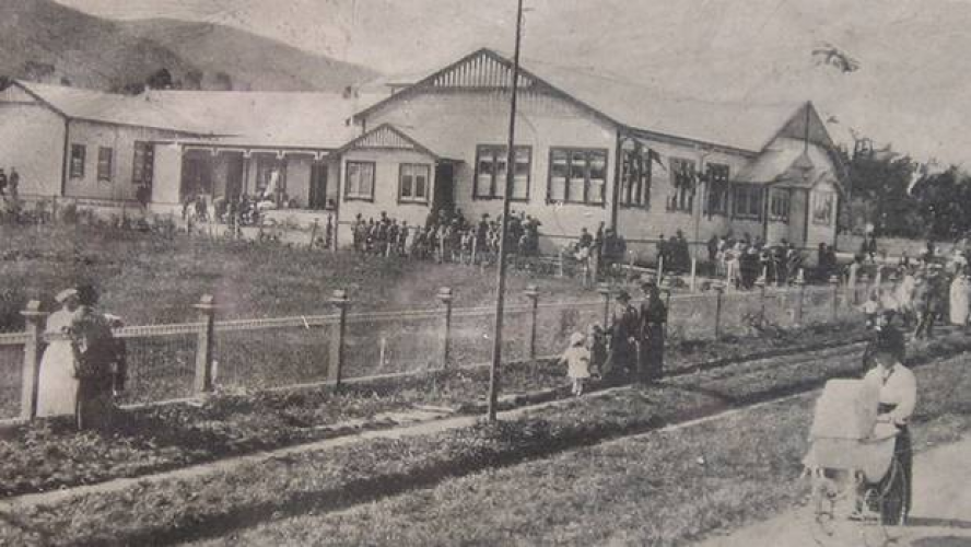 110 ANZAC Hall Featherston Opening of the Anzac Club 1916 Photo Wairarapa Times Age