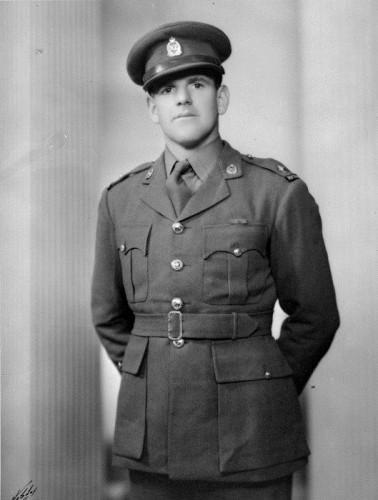 114 Elliott St Palmerston North Keith Elliott wearing the Victoria Cross circa 1942