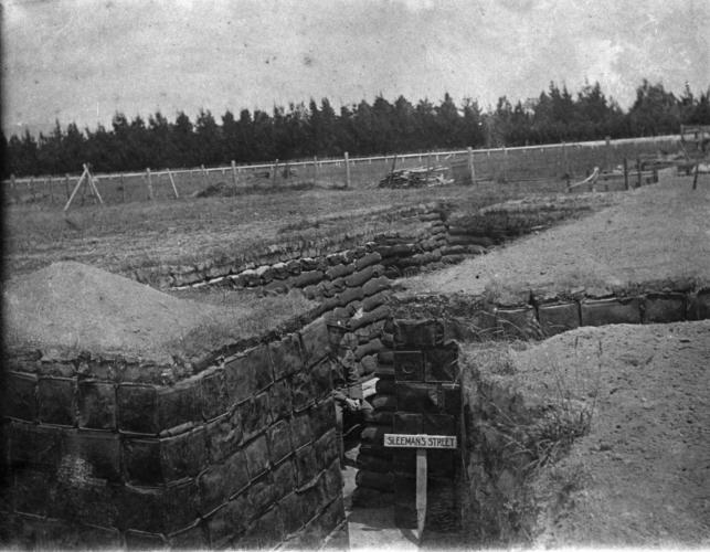 120 Awapuni Memorial Palmerston North Part of the trench system at Awapuni for modern warfare