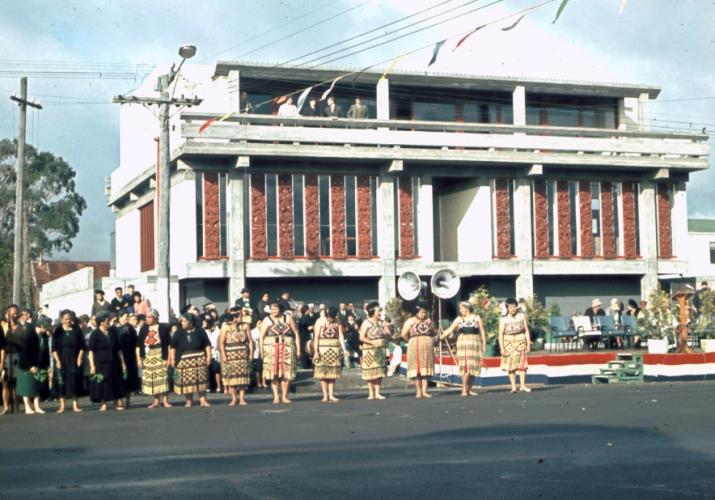 123 Maori Bn Hall Palmerston North Opening of the 28th Maori Battalion Hall June 1964