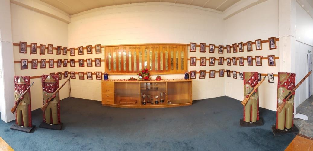 123 Maori Bn Hall Palmerston NorthView of the memorial board