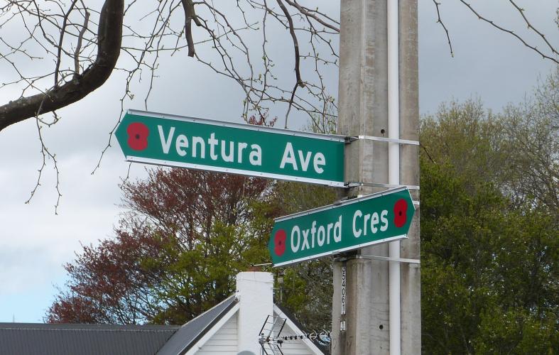 130 Ventura Ave Upper Hutt new street signs 2019