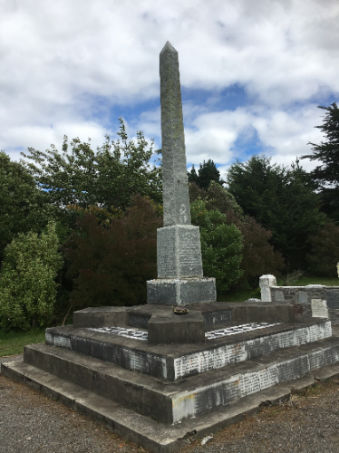 132 Soldiers Cemetery Featherston The obelisk at the Cemetery Photo Carrie Watson