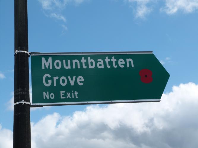 136 Mountbatten Grove Upper Hutt new street sign 2020