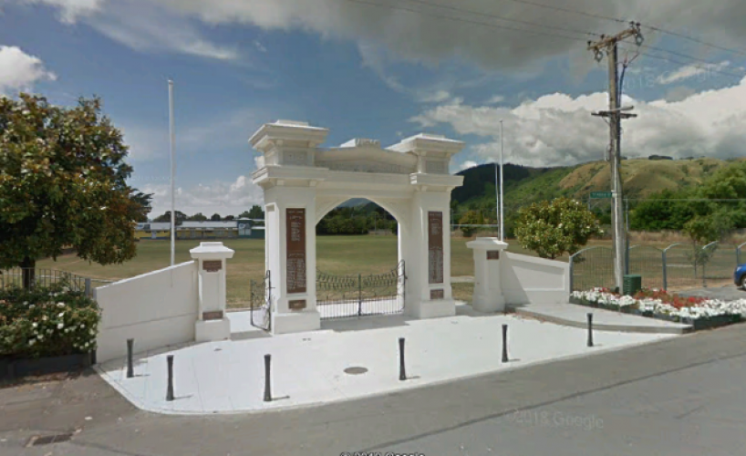 142 War Memorial Paraparaumu Memorial Gates to the Domain 2018