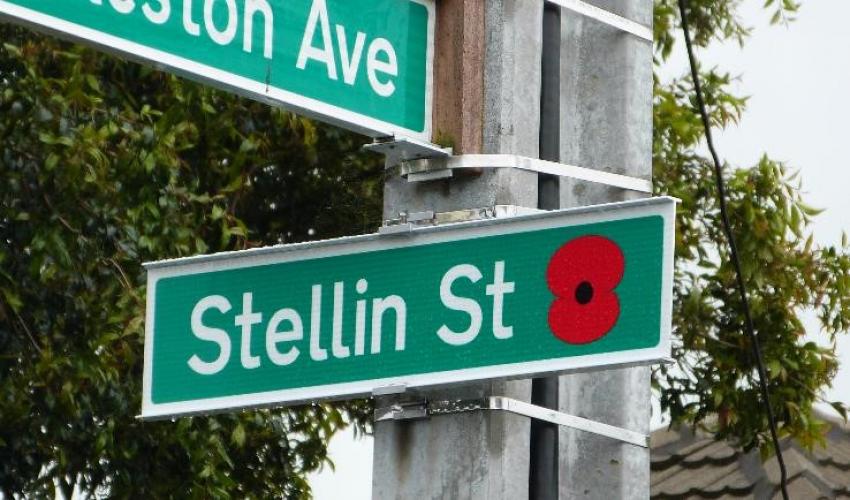 148 Stellin Street Lower Hutt new street sign 2019