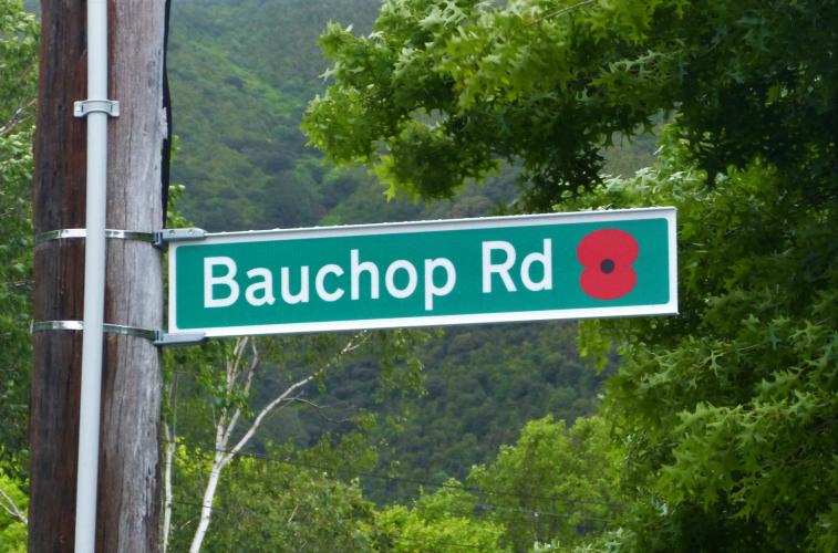 157 Bauchop Road Lower Hutt new street sign 2018