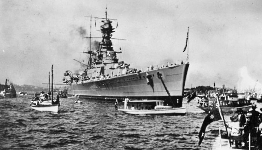 201 Hood Ave Heretaunga HMS Hood in Sydney Harbour with Special Service Squadron April 1924