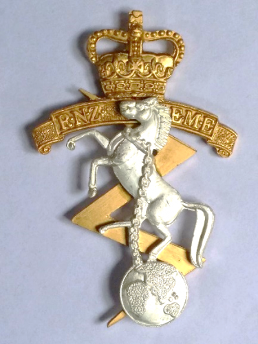 206 Talbot Grove Upper Hutt RNZEME Cap Badge worn by William Talbot
