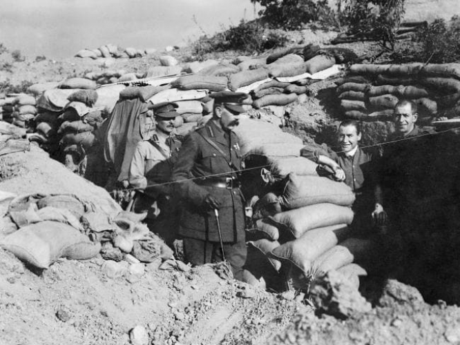 224 Birdwood St Napier Field Marshall Lord Kitchener and Lieut. Gen Birdwood with troops at Anzac