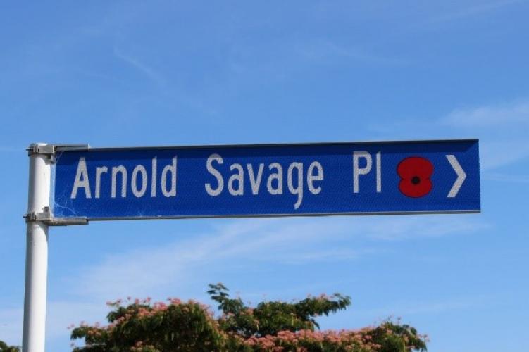 237 Arnold Savage Pl Richmond new street sign2