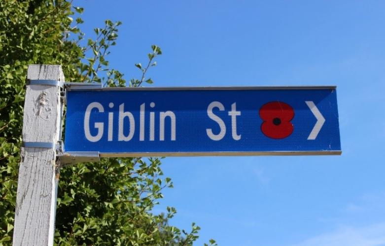 241 Giblin Street Richmond new street sign 2020