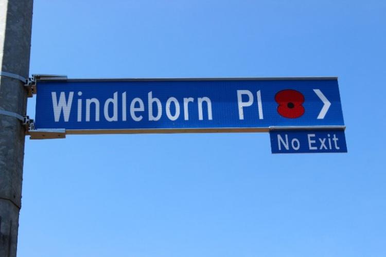 249 Wimbleborn Place Richmond new street sign 2019
