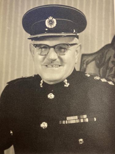Colonel Andrew Murray as Colonel Commandant RNZE2